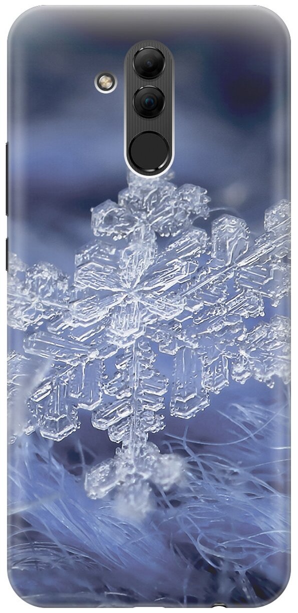 Силиконовый чехол Снежинка на Huawei Mate 20 Lite / Хуавей Мейт 20 Лайт