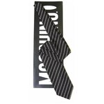 Черный галстук в полоску Moschino 34598 - изображение