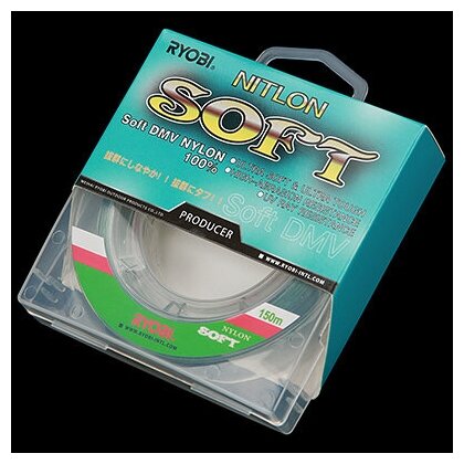 Лескa для рыбалки RYОBI NITLON SOFT 150m 0,165mm green-02