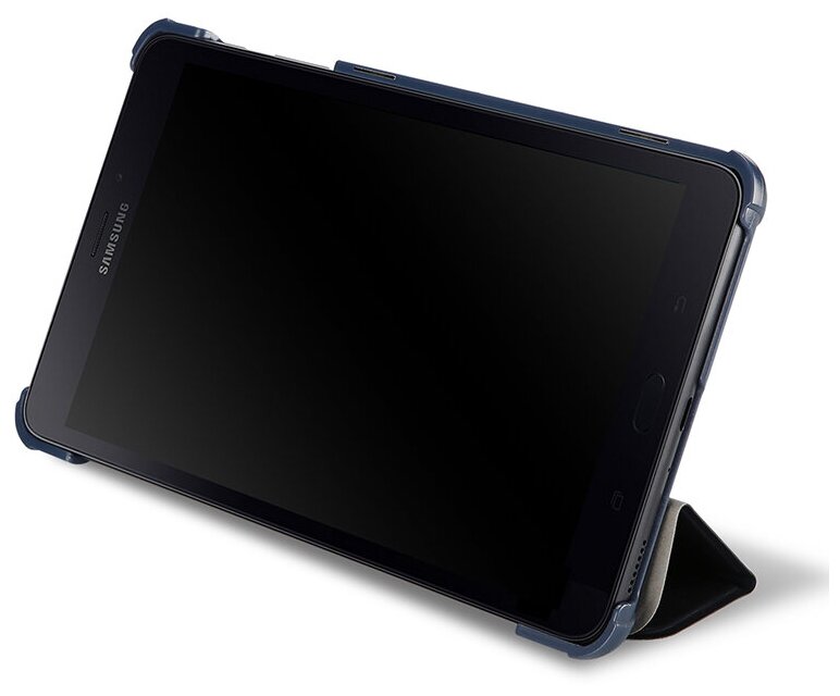 Чехол-обложка MyPads для Samsung Galaxy Tab A 8.0 (2017) SM-T380/T380/T385c тонкий умный кожаный на пластиковой основе с трансформацией в подстав.