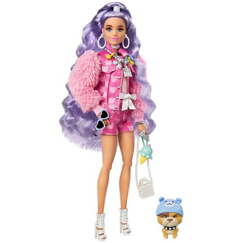 Кукла Barbie Экстра Милли с сиреневыми волосами, 30 см, GXF08