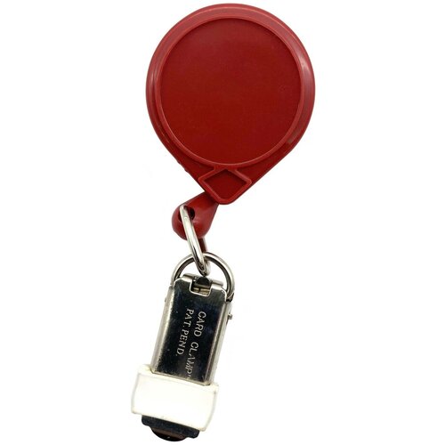 Ретрактор на вращающейся клипсе с зажимом MINI-BAK, красный