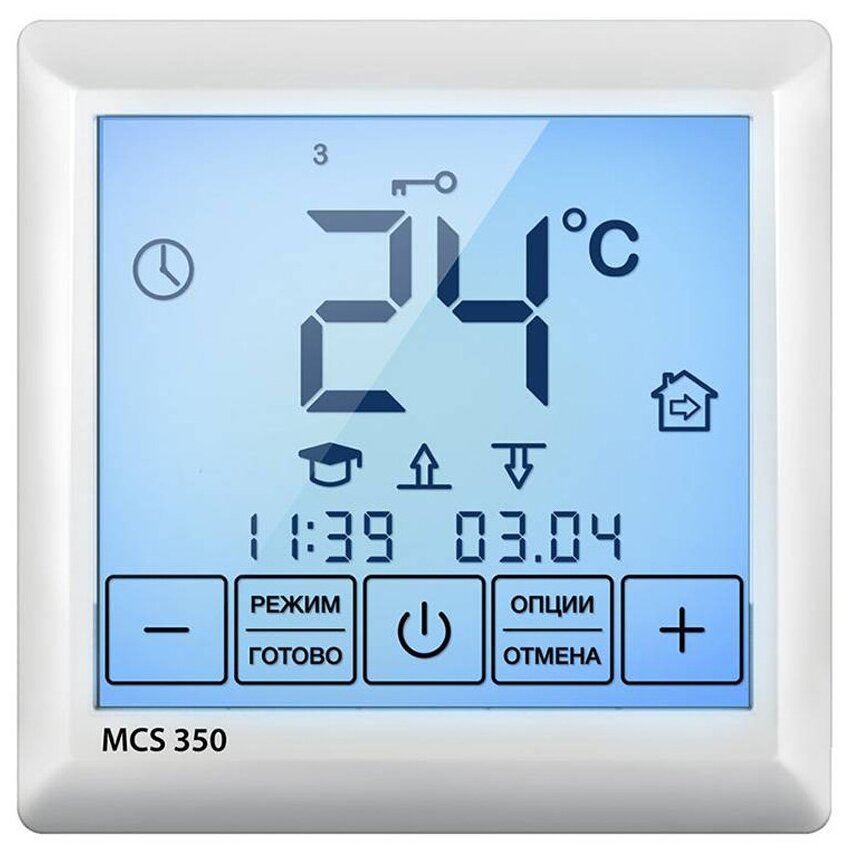терморегулятор электронный сенс./прогр./wifi MCS 350 TUYA ТЕПЛОЛЮКС - фото №1