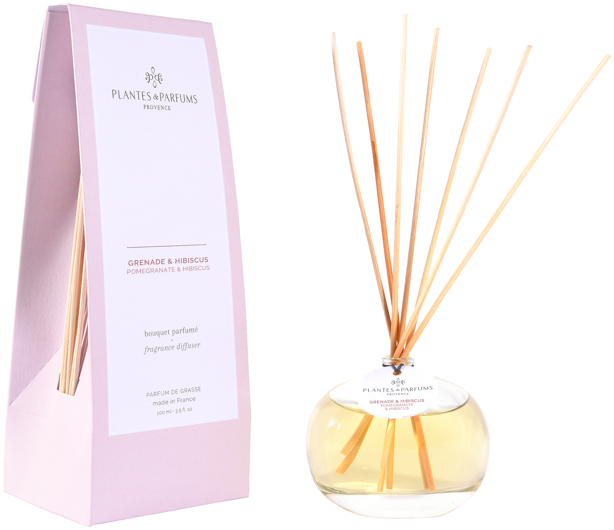 Диффузор ароматический Plantes et Parfums provence Гранат и гибискус - фото №1