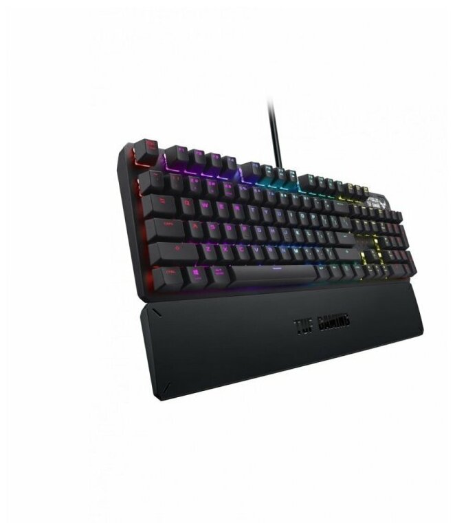 Клавиатура ASUS TUF Gaming K3 90MP01Q0-BKRA00 чёрная Kaihua RED switch, подставка под запястья, RGB, USB