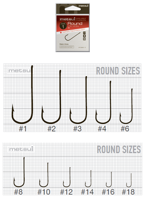 Metsui Крючки Round №3 bln 12шт.