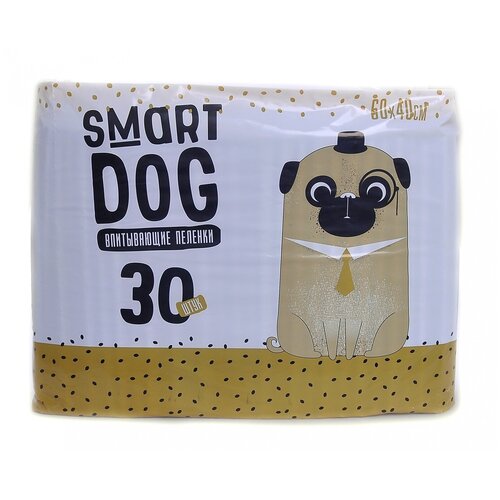 Smart Dog Впитывающие пеленки для собак 60*40, 30 шт, 0,3 кг