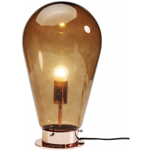 фото Kare design лампа настольная bulb, коллекция "лампочки" 22*43*22, сталь, стекло, медный