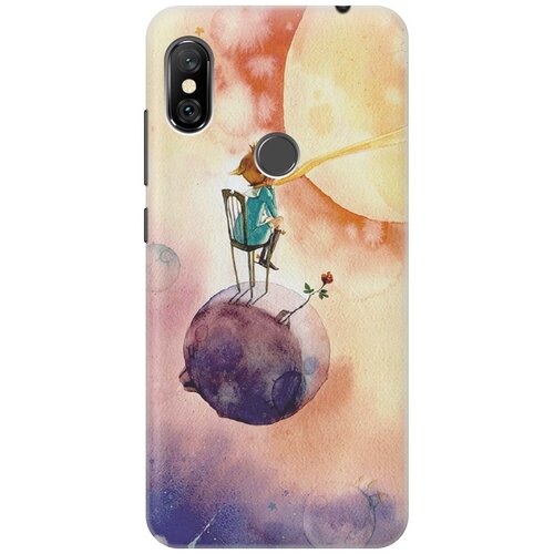 фото Re:paчехол - накладка artcolor для xiaomi redmi note 6 pro с принтом "маленький принц"