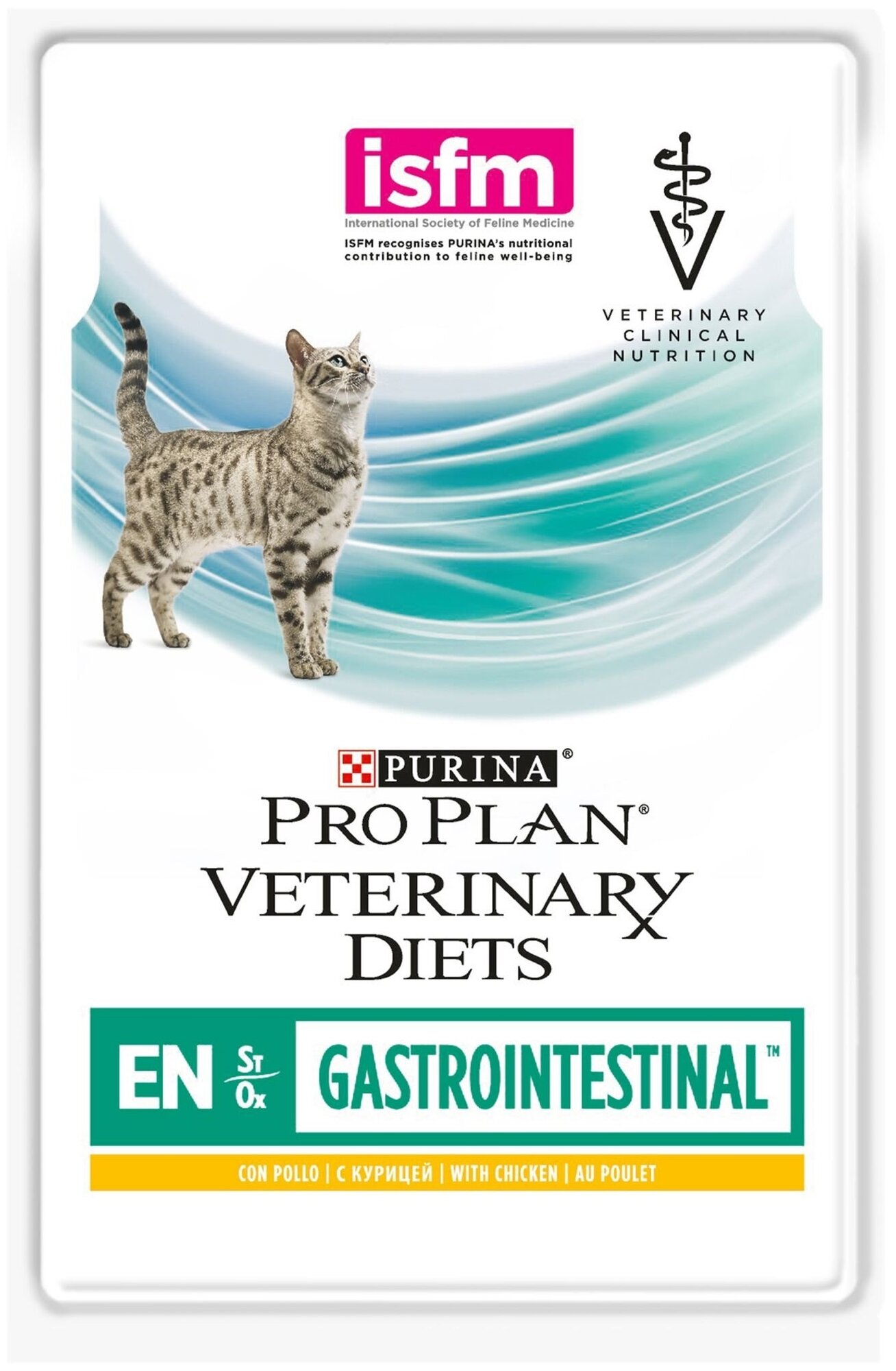 ProPlan EN Gastrointestinal для кошек при расстройстве пищеварения кусочки в соусе с курицей 0,085 кг - фотография № 1