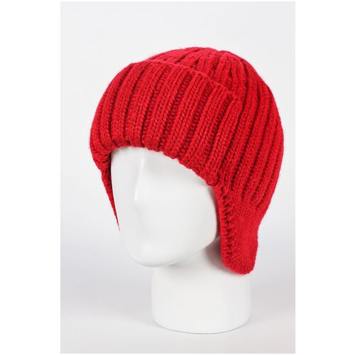 Шапка ушанка TREND, размер UNI, красный шапка ушанка trend размер uni белый