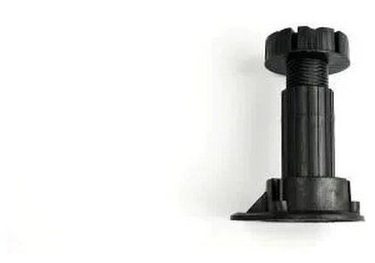 Опора кухонная пластиковая с базой, черная, 150 мм (комплект: опора - 4 шт, клипса для цоколя - 2 шт) - фотография № 9