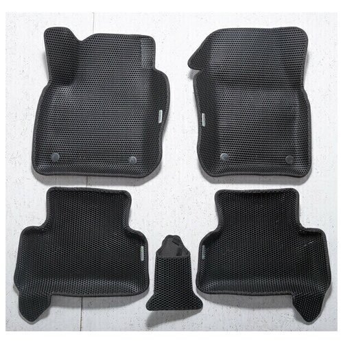 Коврики в салон 3dEVA для Skoda Karoq. Цвет - Черный.