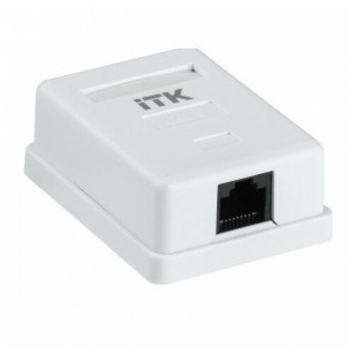 ITK CS2-1C06U-12 Настенная инф. розетка RJ45 кат. 6 UTP 1-порт