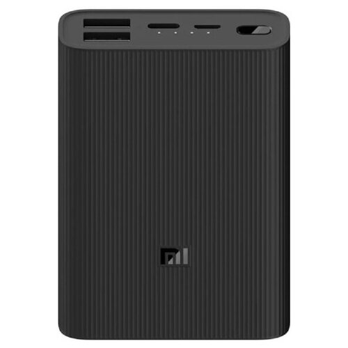 фото Внешний аккумулятор xiaomi 10000 mah mi 3 ultra compact, черный