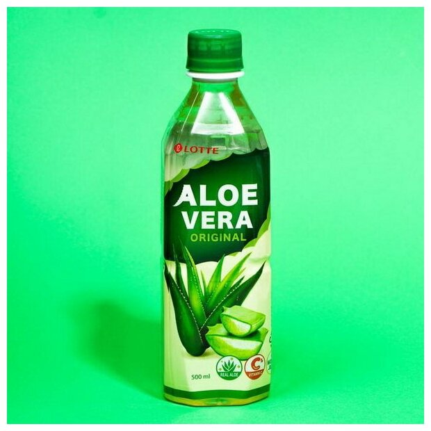 Напиток сокосодержащий LOTTE Aloe Vera, 0.5 л - фотография № 5