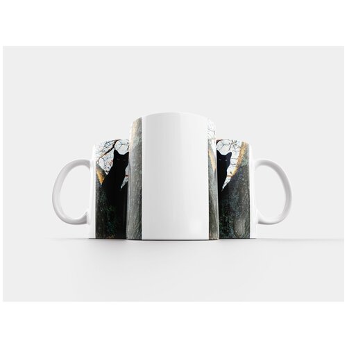 фото Кружка "кошка, чернить, шерсть" 320 мл lotsprints