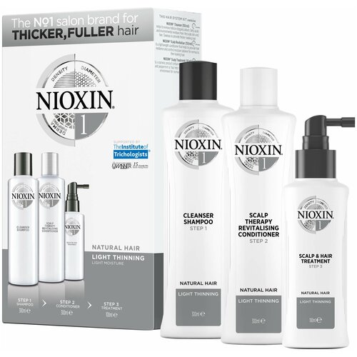 NIOXIN Набор Система 1 (Шампунь 300+ Кондиционер 300 + Маска 100)