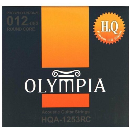 Струны для акустической гитары Olympia HQA1253RC Phosphor Bronze 12-53 струны для акустической гитары olympia hqa1253rc