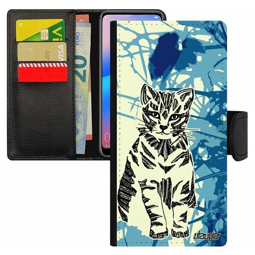 фото Чехол книжка на телефон xiaomi redmi 6a, "кот" бенгальский маленький utaupia