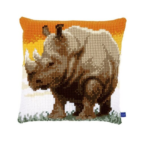 Подушка Африканский носорог набор для вышивания VERVACO PN-0150197