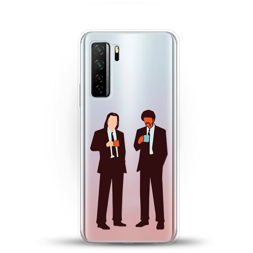 фото Силиконовый чехол винсент и джулс на huawei nova 7 se andy & paul