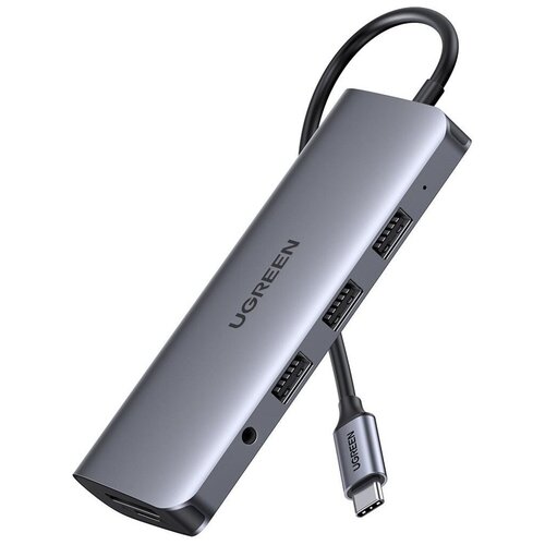 Ugreen Hub 10 In 1 USB-C, серый (80133)