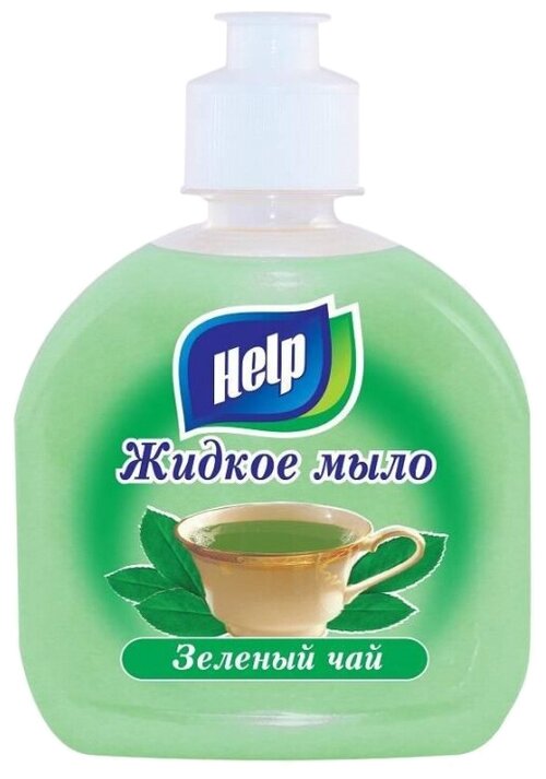 Help Крем-мыло жидкое Зеленый чай, 300 мл, 300 г