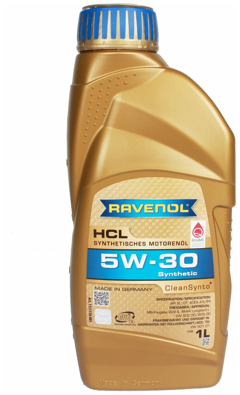 Масло моторное RAVENOL HCL 5W30 1л
