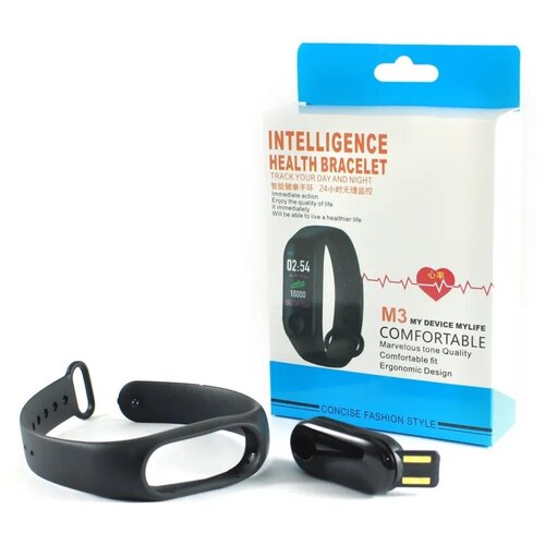 Фитнес браслет Smart braslet M3 черный 52400₽