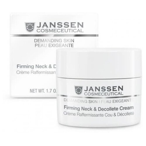 Janssen Cosmetics Cosmetics Demanding Skin Firming Face, Neck Decollete Cream - Укрепляющий крем для кожи лица, шеи и декольте 50 мл укрепляющий крем для кожи лица шеи и декольте janssen cosmetics firming face neck