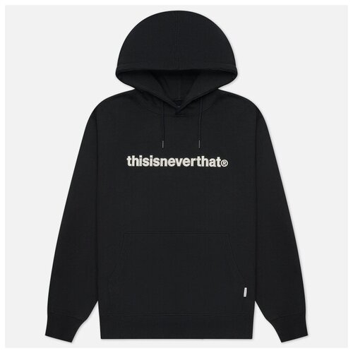 фото Мужская толстовка thisisneverthat basic t-logo hoodie синий , размер s