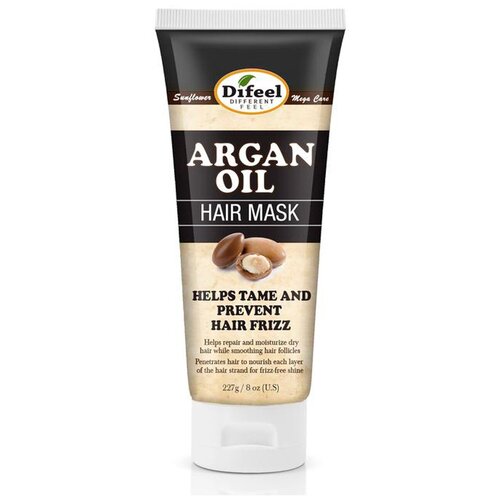 Премиальная маска для волос с аргановым маслом Difeel Argan Oil Premium Hair Mask 8 oz, 236 мл премиальная маска для волос с аргановым маслом difeel argan oil premium hair mask 236 мл