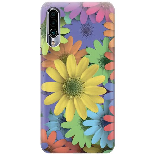 фото Силиконовый чехол на meizu 16xs / мейзу 16 икс эс с принтом "букет из разнозветных ромашек" gosso
