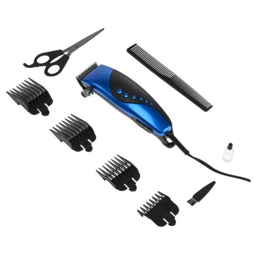 Машинка для стрижки IRIT IR-3309 10 Вт 4 насадки 220 В синяя 102800₽