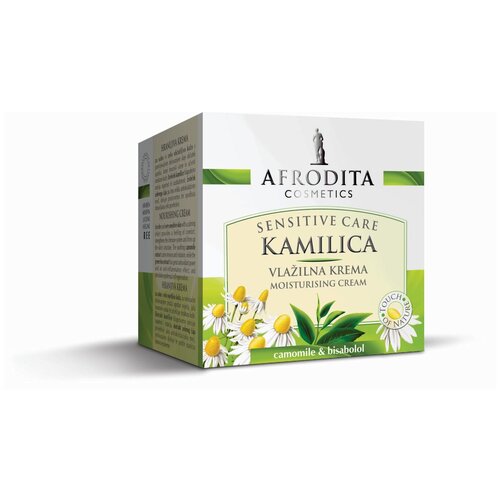 Крем для лица увлажняющий с ромашкой CAMOMILE, Afrodita Cosmetics, Словения, 50мл