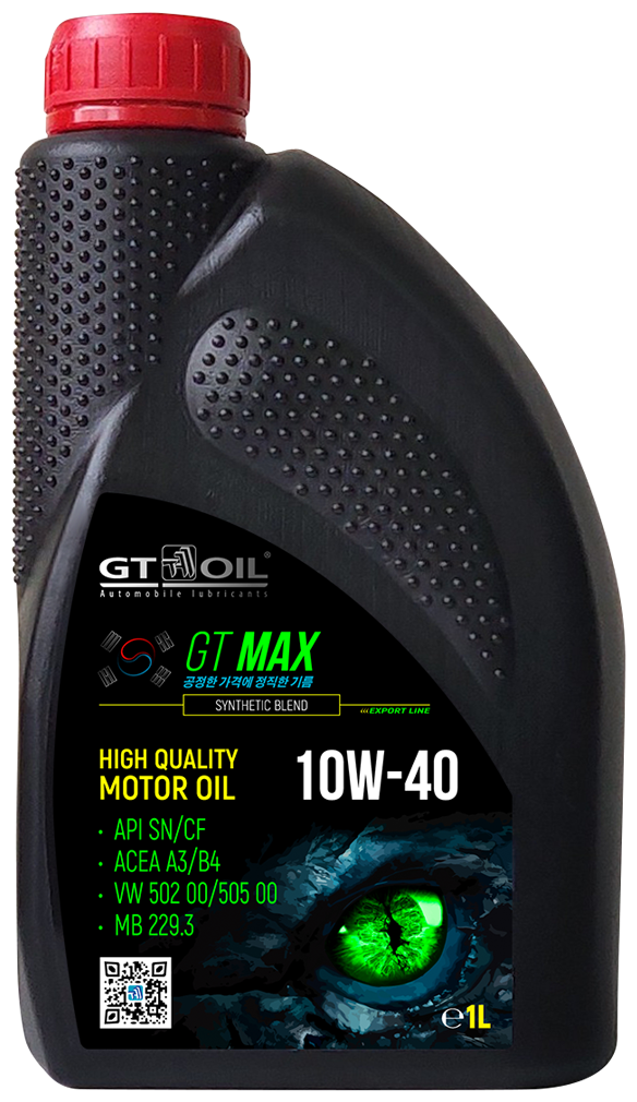 фото GT OIL 8809059410455 Масло моторное полусинтетическое GT Max SAE 10W-40 API SN/CF, 20 л