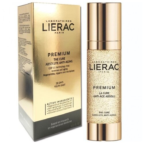 Средство Lierac Premium La Cure Anti-age Absolu, 30 мл уход интенсивный за лицом 28 дней premium absolute anti age lierac лиерак фл 30мл