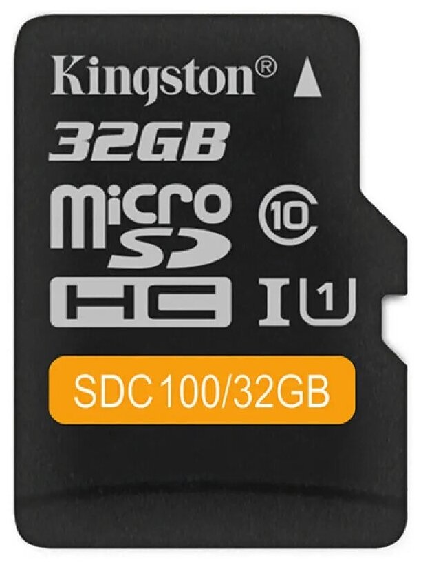 Карта памяти Kingston microSDHC Canvas Select Class 10 UHS-I U1 (100/10MB/s) 32GB