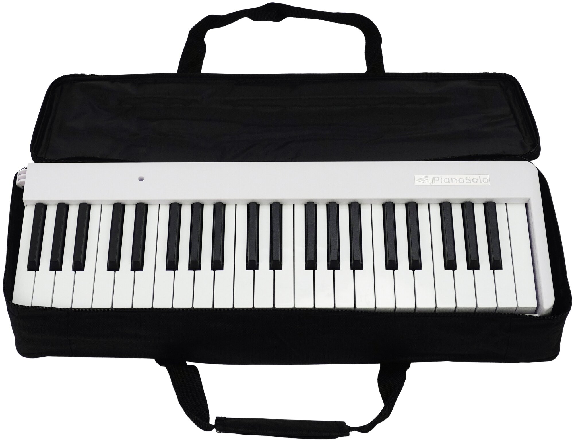 Портативное складное пианино с динамической клавиатурой PianoSolo Pro 3 White