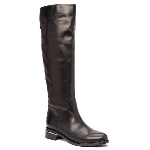 фото Basconi 93137 сапоги женский черный+натуральная кожа