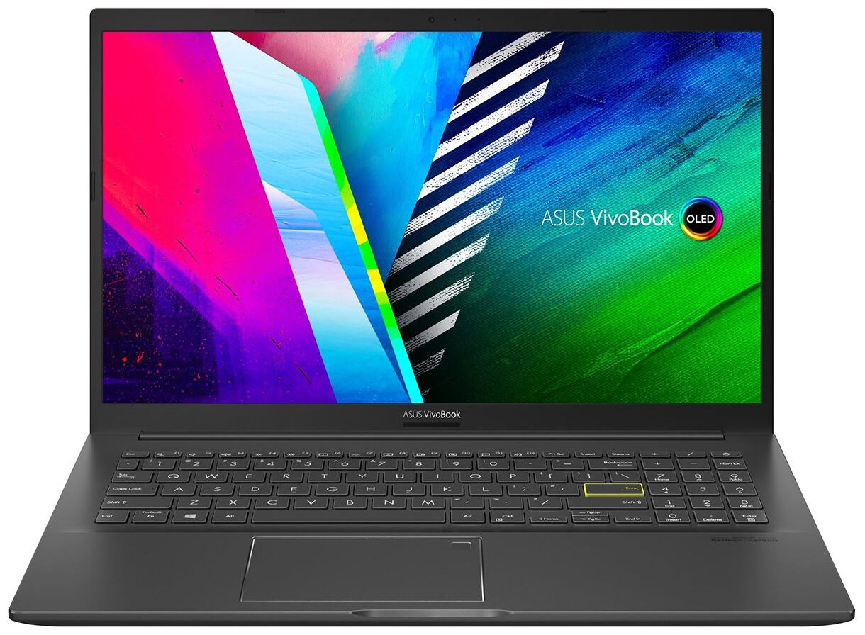 Ноутбук ASUS VivoBook 15 OLED K513EA-L13067, 15.6", Intel Core i3 1115G4 3.0ГГц, 8ГБ, 256ГБ SSD, Intel UHD Graphics , без операционной системы, черный [90nb0sg1-m00k70]