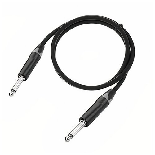 Акустический кабель инструментальный jack 6.3 mm mono 3м Shnoor IC124-JMJM-B-3m
