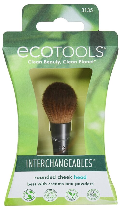 Сменная насадка кисти для румян EcoTools Interchangeables Rounded Cheek Head