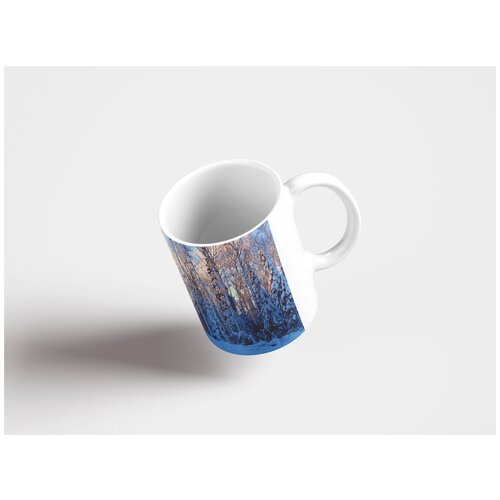 фото Кружка "зима, снег, холодный 320 мл. белая" lotsprints