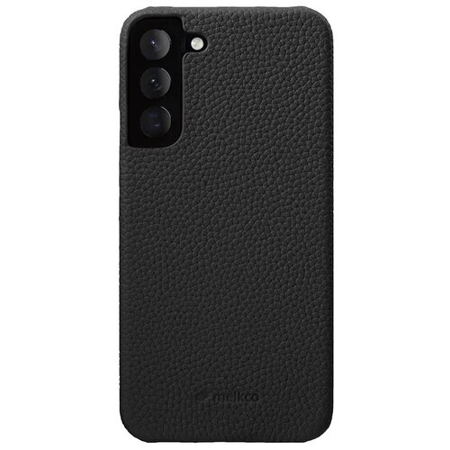 Кожаный чехол накладка Melkco для Samsung Galaxy S22 - Snap Cover, черный