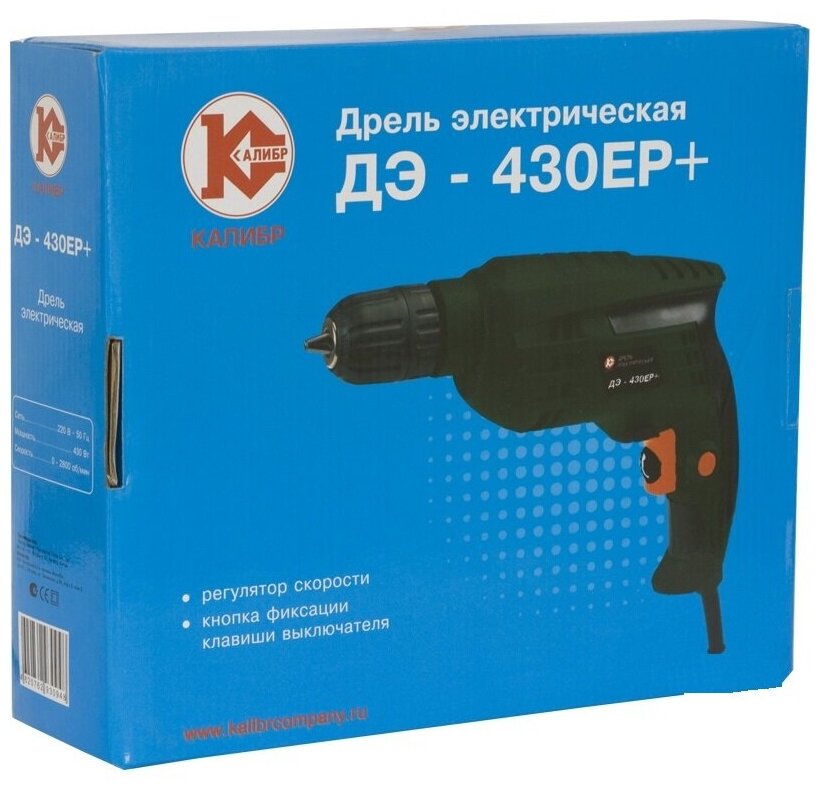 Дрель Калибр ДЭ-430ЕР+