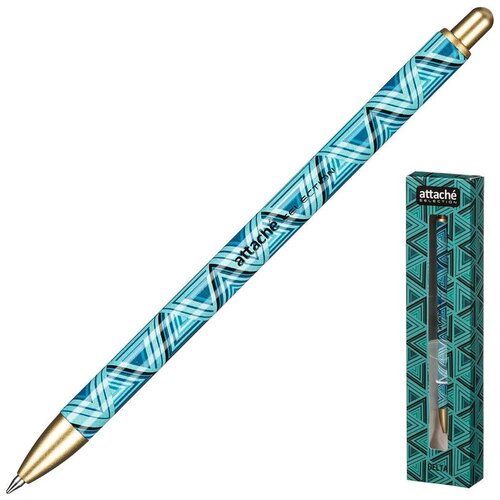 Ручка шариковая Attache Selection Delta цвет чернил синий цвет корпуса зеленый, 1098082