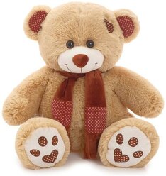 Мягкая игрушка «Медведь Тони с шарфом» кофейный, 70 см