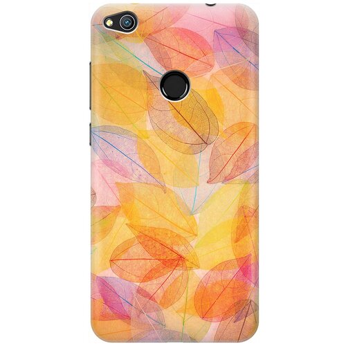 фото Re:pa накладка transparent для honor 8 lite / huawei p8 lite (2017) с принтом "разноцветные листья"